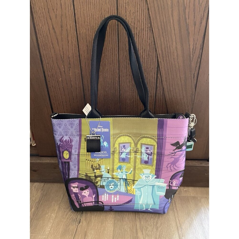 Harveys Disneyland Haunted Mansion 50th Anniversary  SHAG Seatbelt Bag Purse